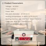 WYDDDARY Conveyor Pizza Oven 32~572°F Commercial Conveyor 12" Belt Baking Electric Oven for Pizzerias, Cafes, and Fast-food Restaurants AC220V 1PH