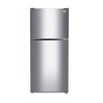 BLACK+DECKER 20.1 Cu. Ft. Top Mount Refrigerator with Ice Maker, 2-Door Refrigerator with Top Freezer, Freezer with Icemaker and Adjustable Temperature Control, ENERGY STAR, BR2010JIMS, Sliver