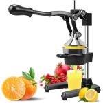 Hand Press Juicer Machine, Commercial Heavy Duty Cast Iron manual Press, for Orange Juice Lime Lemon Pomegranate, Easy to Use & Clean