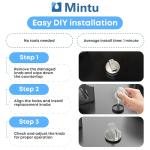 Mintu AEZ73293801 Gas Cooktop Knob Assembly Replacement for LG LCG3011ST LCG3091ST LCG3611ST LCG3691ST HG7522JR HG7522KR HG9522JR HG9522KR Cooktop