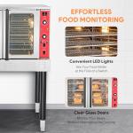 Commercial Convection Oven, Single Deck Electric Convection Oven with 10 kW Power, 7 cu ft Capacity, 38" Full Size for Restaurant Kitchen Bakery, 240V 1 Phase