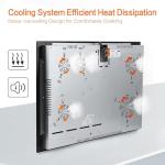 Davivy 30 Inch Electric Cooktop 4 Burners, Built-in Electric Stovetop -Timer & Child Safety Lock,9 Heating Level,Over Temperature Protection,Sensor Touch Control,220~240V Hard Wire,7200W