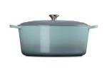 Le Creuset Enameled Cast Iron Signature Oval Dutch Oven, 15.5qt., Sea Salt