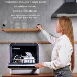 Dishwasher Tabletop dishwasher Portable Small fully automatic dishwasher with four wash modes plus drying and sterilizing modes Can be connected to the tap and filled manually