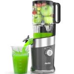 Aeitto Cold Press Juicer, Juicer Machines, with Large Feed Chute, Easy to Clean, High Juice Yield, For Whole Vegetables and Fruits,Slow Masticating Juicers, Easy to Assemble