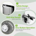 Aeitto Cold Press Juicer, Juicer Machines, with Large Feed Chute, Easy to Clean, High Juice Yield, For Whole Vegetables and Fruits,Slow Masticating Juicers, Easy to Assemble