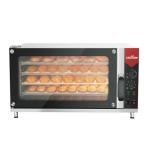 CROSSON Commercial Convection Oven Full Size 125L/4.4 cu.ft.,240V/4500W Conventional Oven Countertop 4-Tier Commercial Toaster oven w/Front Glass Door, w/Trays Wire for Restaurant Bakery