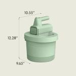 bella 3.5 Qt Hand & Stand Mixer, 2 in 1 Electric Mixer with Bowl, Dough Hook, Whisk & Egg Beater, Multifunctional Handheld Mixer for Baking, 200 Watt, Seaglass