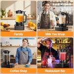 Blenders for Kitchen with Glass Jar, PRASKY 1500W Professional Heating Blender 55oz, 25000 RPM High Speed Protein Shake, Smoothies Blender Keep Warm, Auto Clean for Food Soups Sauces