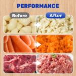 Electric Garlic Chopper, Mini Portable Veggie Chopper, Rechargeable Cordless Food Chopper for Fruits Vegetables, One Touch Operation, Easy Clean Kitchen Helper (Blue)