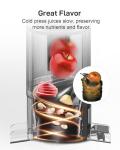 Whole Fruits Cold Press Juicer Machines, 4.3-inch (110mm) Powerful Wide Mouth Slow Masticating Juicer with Large Feed Chute for Vegetables and Fruits, Easy to Clean, Gray