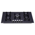 Tymetik 36 Inch Gas Cooktop, Built-in Tempered Glass Gas Stovetop 5 High Efficiency Burners Gas Stove Top Propane/Natural Gas Convertible Gas Hob (Black)