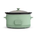bella 6.0 Qt Programmable Slow Cooker, Ceramic Nonstick Coating, Adjustable Temperature & Cooking Times, Dishwasher Safe Stoneware Pot & Tempered Glass Lid, Tangle Free Cord Wrap, Seaglass