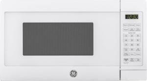 GE Countertop Microwave Oven, Compact 0.7 Cubic Ft., 700-watt Capacity, 6 Auto Cooking Settings, Child-Lock Technology, Kitchen Essentials for the Countertop, Dorm Room or Apartment, White