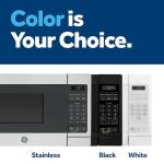 GE Countertop Microwave Oven, Compact 0.7 Cubic Ft., 700-watt Capacity, 6 Auto Cooking Settings, Child-Lock Technology, Kitchen Essentials for the Countertop, Dorm Room or Apartment, White