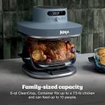 Ninja Crispi Pro 6-in-1 Glass Air Fryer | 6qt & 2.5qt Glass Containers with Storage Lids | Non-Toxic | Meal Prep, Microwave, Freezer & Dishwasher Safe | Air Fry, Bake & More | Cyberspace | AS101CY
