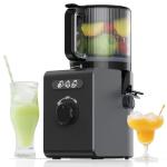 Cold Press Juicer Machines with 6.5" Large Feed Chute, Juicer for Whole Vegetables & Fruits, High Juice Yield (Black)