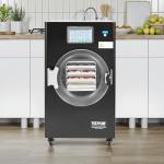 VEVOR Vacuum Freeze Dryer Machine, 8.8-13.2 LBS/Batch Food Freeze Drying Machine with 4-Layer Trays, Vacuum Pump, Adjustable Timer and Temperature Control, for Fruits Vegetables Meat, Black