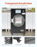 VEVOR Vacuum Freeze Dryer Machine, 8.8-13.2 LBS/Batch Food Freeze Drying Machine with 4-Layer Trays, Vacuum Pump, Adjustable Timer and Temperature Control, for Fruits Vegetables Meat, Black