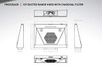 Furrion FHO23SACR-BL 12V RV Ducted Range Hood