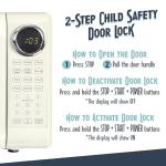 Nostalgia Retro 700W Microwave Oven 0.7 Cu Ft Capacity – Child Safety Lock, 8 Auto-Cook Settings – Countertop Kitchen Appliance – Ivory