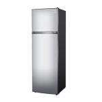 BLACK+DECKER 10 Cu. Ft. Top Mount Refrigerator with Freezer, 2 Door Fridge with Top Freezer and Mechanical Temperature Control, For Homes and Apartments, BDA10LAS, Stainless Steel Look