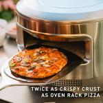 Solo Stove Pi Pizza Oven, Wood & Gas Burner | Incl. Stainless Steel Outdoor Maker, Burning Assembly, Burner, Cordierite Stone (13 mm thick), H: 15.125 in x Dia: 20.5 in, 30.5 lbs, silver