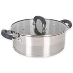 Quttin - Professional Induction Saucepan, Kitchen Oven Stainless Steel Non-Stick, Medium Casserole with Lid, Suitable for All Types of Cookers, Induction, Gas, Vitro, 26 cm Saucepan Heleom Model