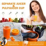 Cold PressJuicer,AMZCHEF Slow Masticating Juicer Machines with Reverse Function, High Juice Yield, Easy Clean with Brush,Recipes for High Nutrient Fruits and Vegetables, White(Updated)