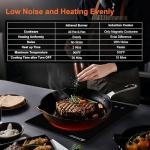 Dual Coils Design of Single Burner Electric Cooktop, 1800W Infrared Ceramic Hot Plate for Cooking, Portable Countertop or 12 inch Built-in Radiant Stove Top Cooker, Compatible with All Cookware