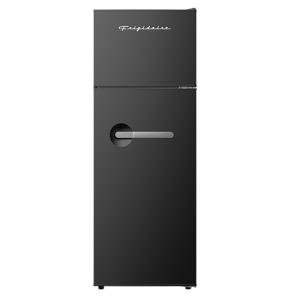 Frigidaire Retro Apartment Size Refrigerator with Top Freezer - 2 Door Fridge with 7.5 Cu Ft of Storage Capacity, Adjustable Spill-Proof Shelves, Door & Crisper Bins, Black