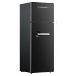 Frigidaire Retro Apartment Size Refrigerator with Top Freezer - 2 Door Fridge with 7.5 Cu Ft of Storage Capacity, Adjustable Spill-Proof Shelves, Door & Crisper Bins, Black