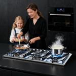 Gas Cooktop 36 Inch ROVLEP, Gas Stove Top Built-in 4 Burners Stainless Steel Total 37,600 BTU, 36 Inch NG/LPG Convertible Propane Cooktops Dual Fuel, RV Stove Top with Thermocouple Protect