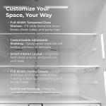 Kenmore 4675625 36" French Door Refrigerator with Freezer Accela Chill, Adjustable Shelving, Dual Evaporator, Energy Star Certified, 28.6 cu. ft. Capacity, Fingerprint Resistant Stainless Steel