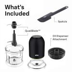 Braun CH3012BK EasyPrep™ Mini Food Processor, 4 cup, Black