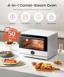 FOTILE HYZK32-E3 ChefCubii 1.1 cu. ft. 4-in-1 Steam-Combi Oven with Steam-Bake, Air Fry, Convection, Dehydrator Functions, and 50 Preset Menus,White