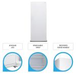 Koolatron Upright freezer - 4 x fixed grid shelves, Garage Ready, Meat Storage, Manual Defrost, Space Saving, Congelador For Home, Apartment, Basement, Dorm, Room, 7.0 Cubic Feet Capacity White