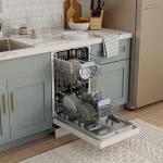 Equator18"Built in Dishwasher 10 place Wine Rack 8 Wash Sensor Wash Delay1/2Load 110V E-Star ADA in White