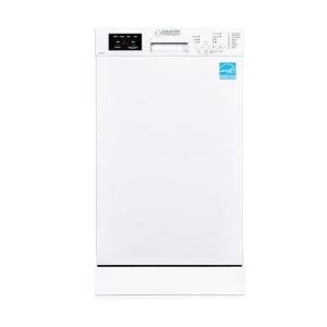 Equator18"Built in Dishwasher 10 place Wine Rack 8 Wash Sensor Wash Delay1/2Load 110V E-Star ADA in White