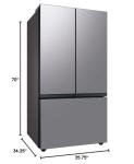 SAMSUNG RF30BB6200QL 30 Cu. Ft. Stainless Steel Bespoke 3-Door French Door Refrigerator