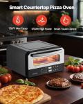 VEVOR Electric Pizza Oven, Smart Pizzas Maker Indoor with 5 Preset, 12-Inch Countertop Pizza Cooker w/Touch Srceen, 750℉ Max Temp, 2-Min Rapid Baking Oven Thin & Crispy, Neapolitan, Frozen, New York