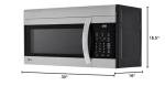 1.7 cu. ft. Over-The-Range Microwave Oven in Stainless Steel with EasyClean