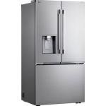 LG 24 cu. ft. Counter Depth MAX Zero Clearance 3-Door French Door Refrigerator with Craft Ice in PrintProof Stainless Steel LF24Z6530S