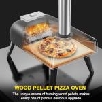 aidpiza Pizza Oven Outdoor 12" Wood Fired Pizza Ovens Pellet Pizza Stove for outside, Portable Stainless Steel Pizza Oven for Backyard Pizza Oven
