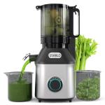 Cold Press Juicer, USHALO Juicer Machines with 5.5" Extra Large Feed Chute, 300W Slow Masticating Juicer for Whole Vegetables and Fruits, 99% High Juice Yield, Easy to Clean