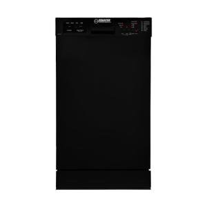 Equator 18"Built in Dishwasher 10 place Wine Rack 8 Wash Sensor Wash Delay1/2Load 110V E-Star ADA in Black