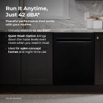 Kenmore Elite 24" Built-In Stainless Steel Tub Dishwasher with TotalFlex 3rd Rack, SmartWash, UltraWash Plus, TurboDry, MoreSpace Plus Adjustable Rack, Energy Star Certified, Black