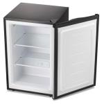 Antarctic Star Upright Freezer 3.0 Cu.ft, Compact Mini Freezer with Reversible Single Door, Temperature Control, Removable Shelves, Small freezer Stainless Steel for Dorms Home Office, Black