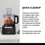 Braun FP3101BK Easy Prep 8-cup Food Processor, Black