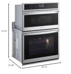 6.4 cu. ft. Smart Combi Wall Oven with Fan Convection, Air Fry in PrintProof Stainless Steel
